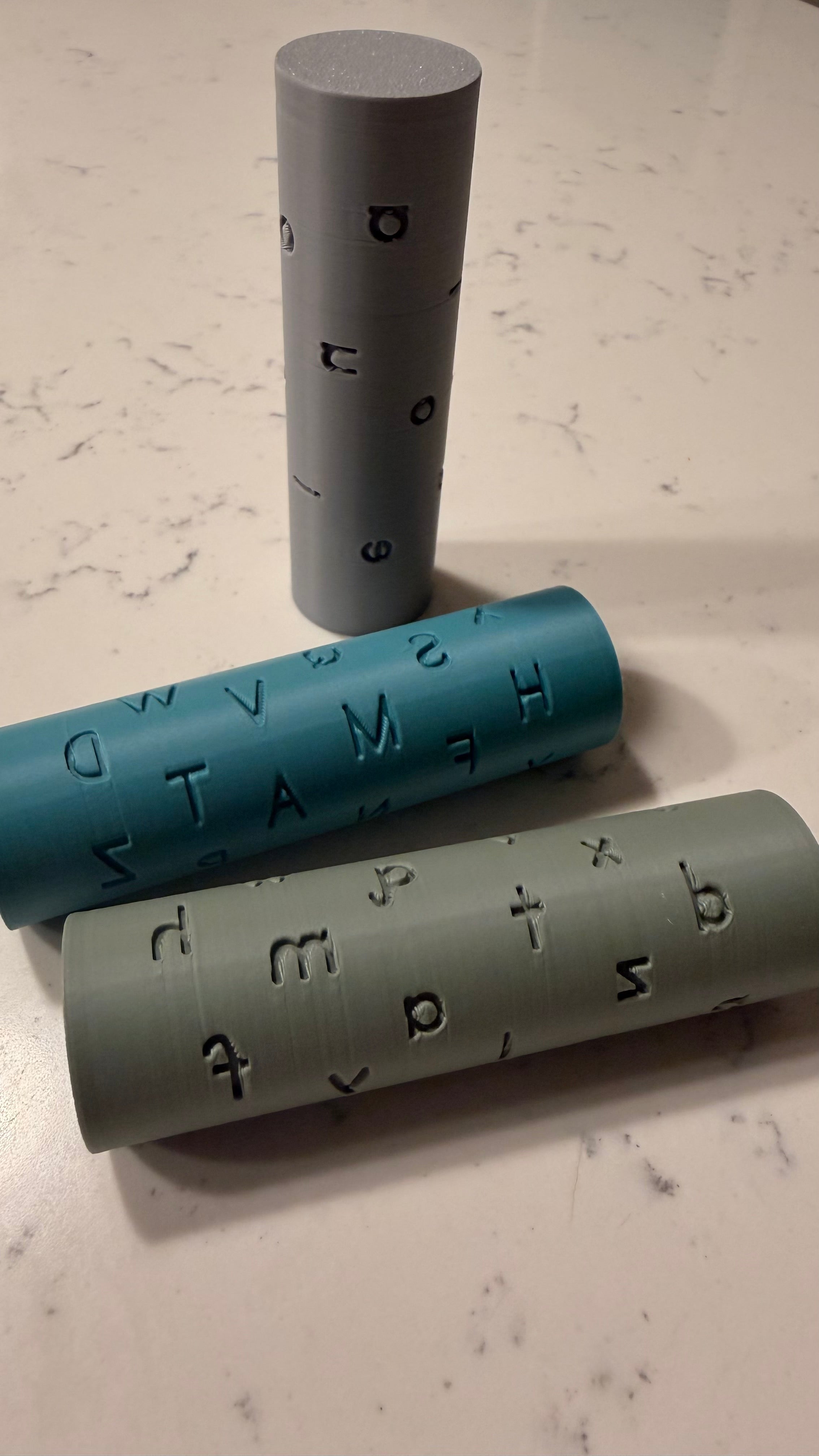 Alphabet Playdough Rollers