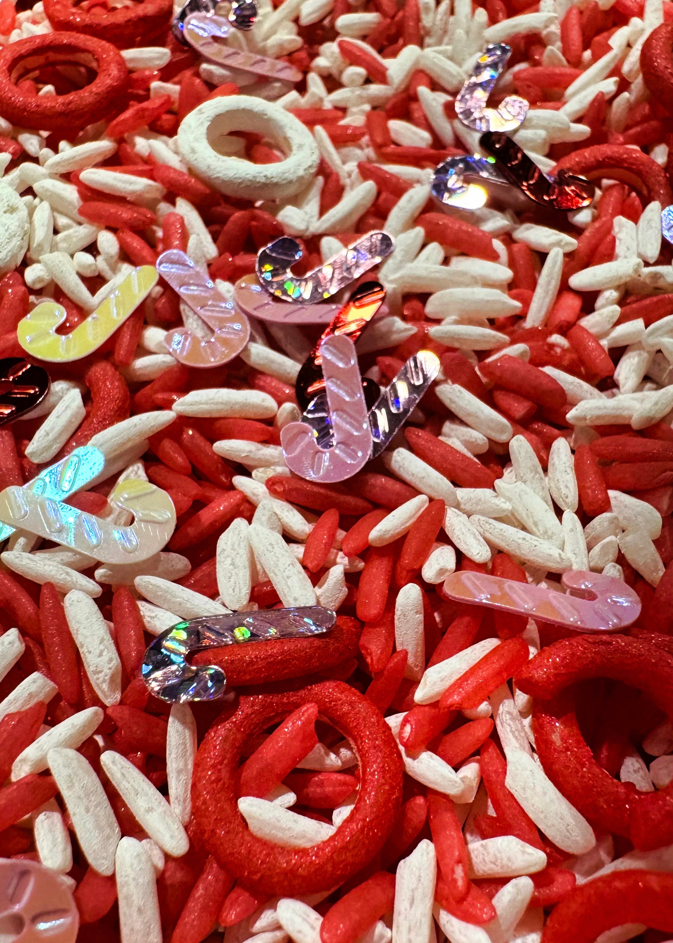 Candy Cane Sensory Play Mix