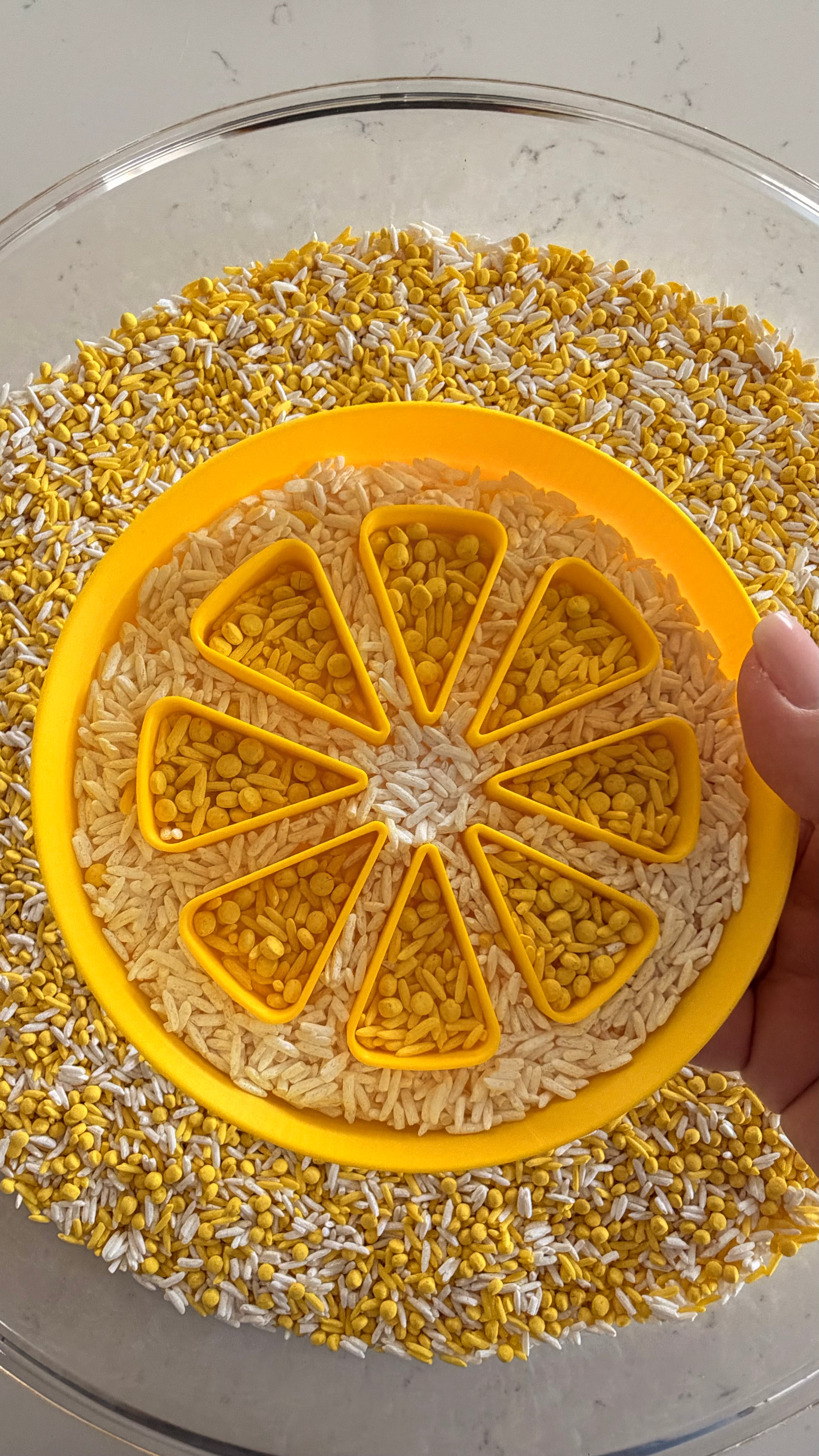 Lemonade Sensory Play Bin