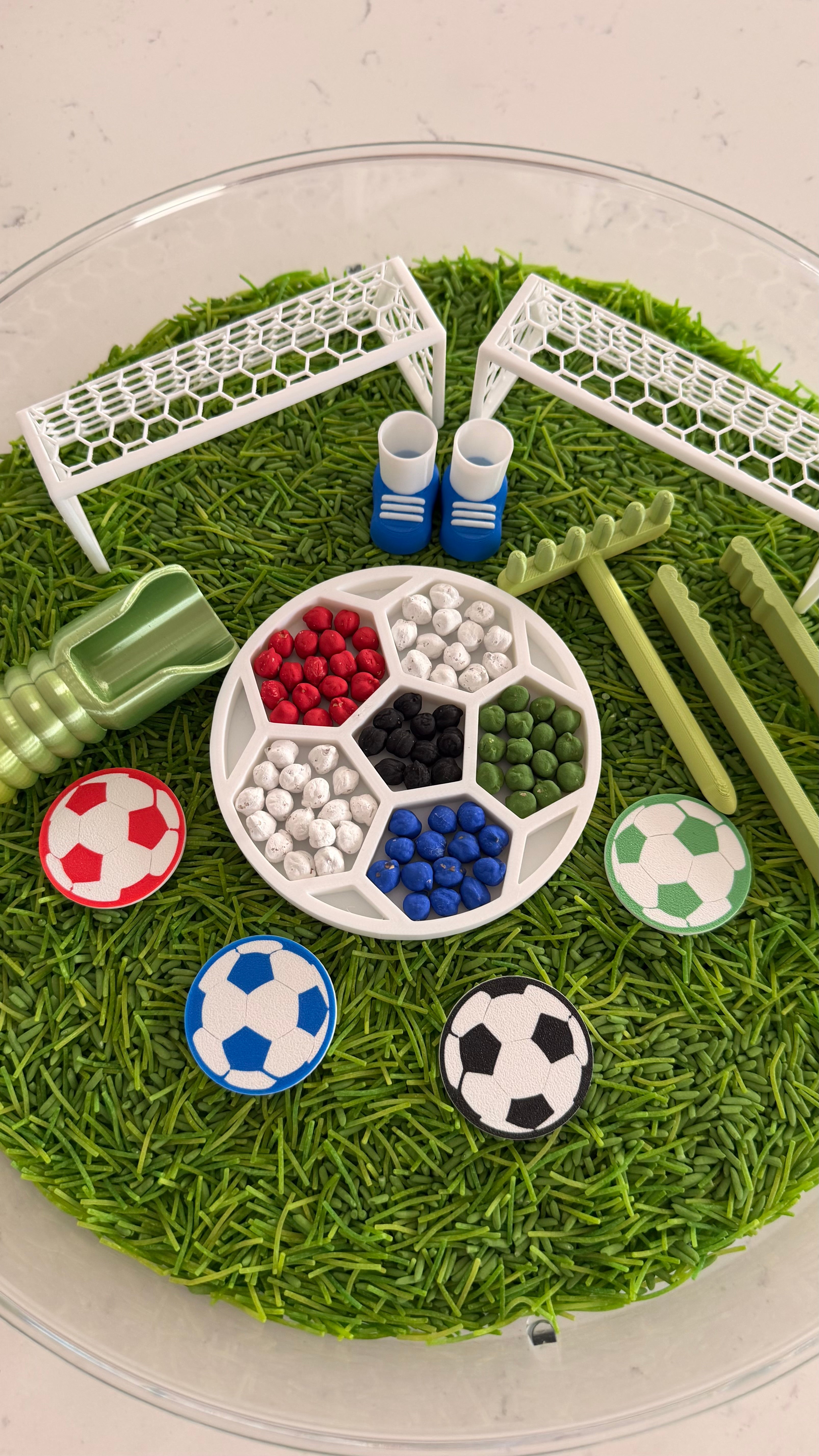 Soccer Champions Sensory Bin