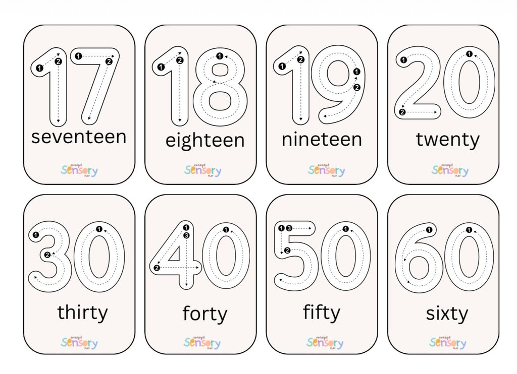 Literacy and Number Tracing Sets