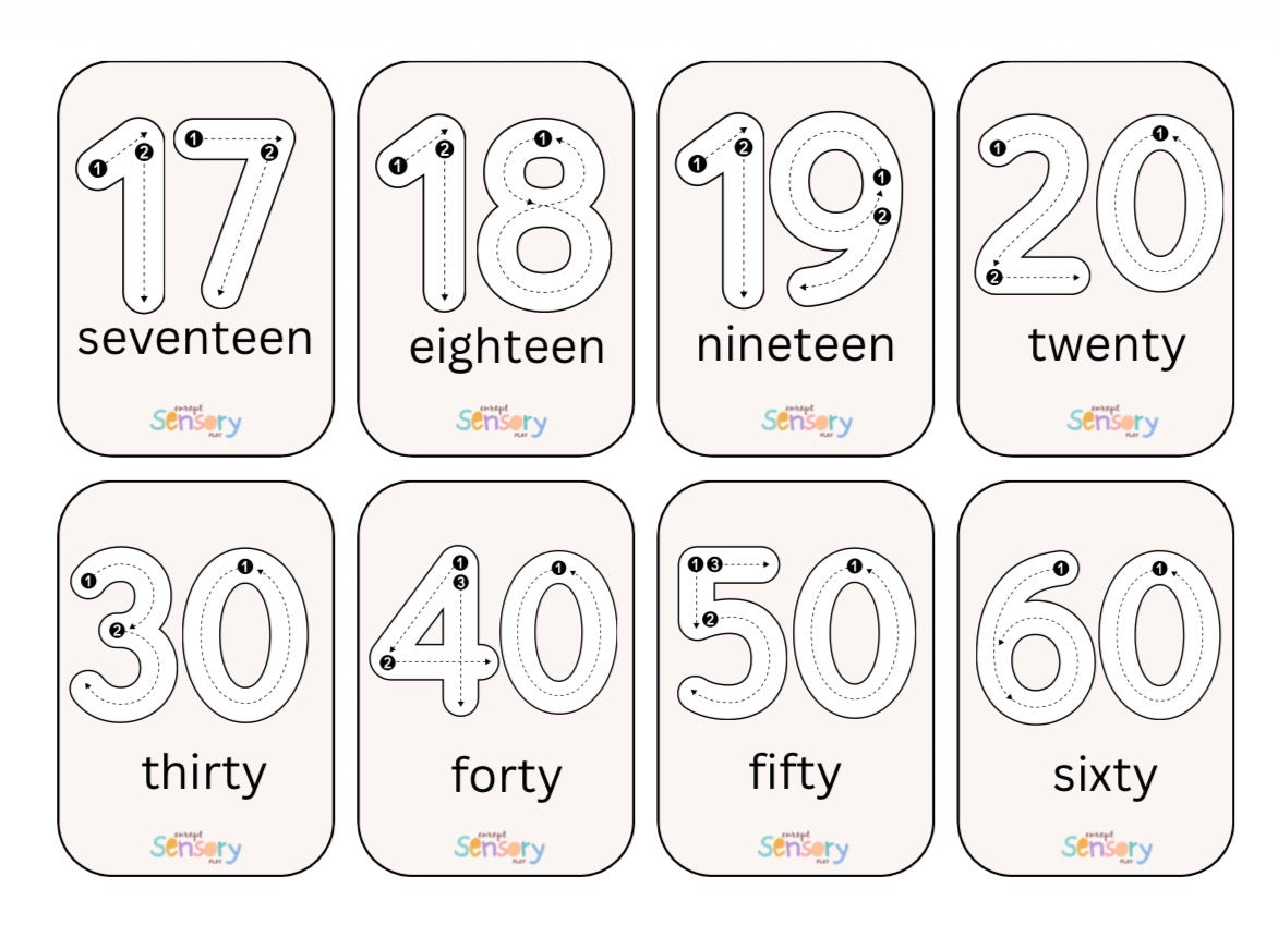 Literacy and Number Tracing Sets