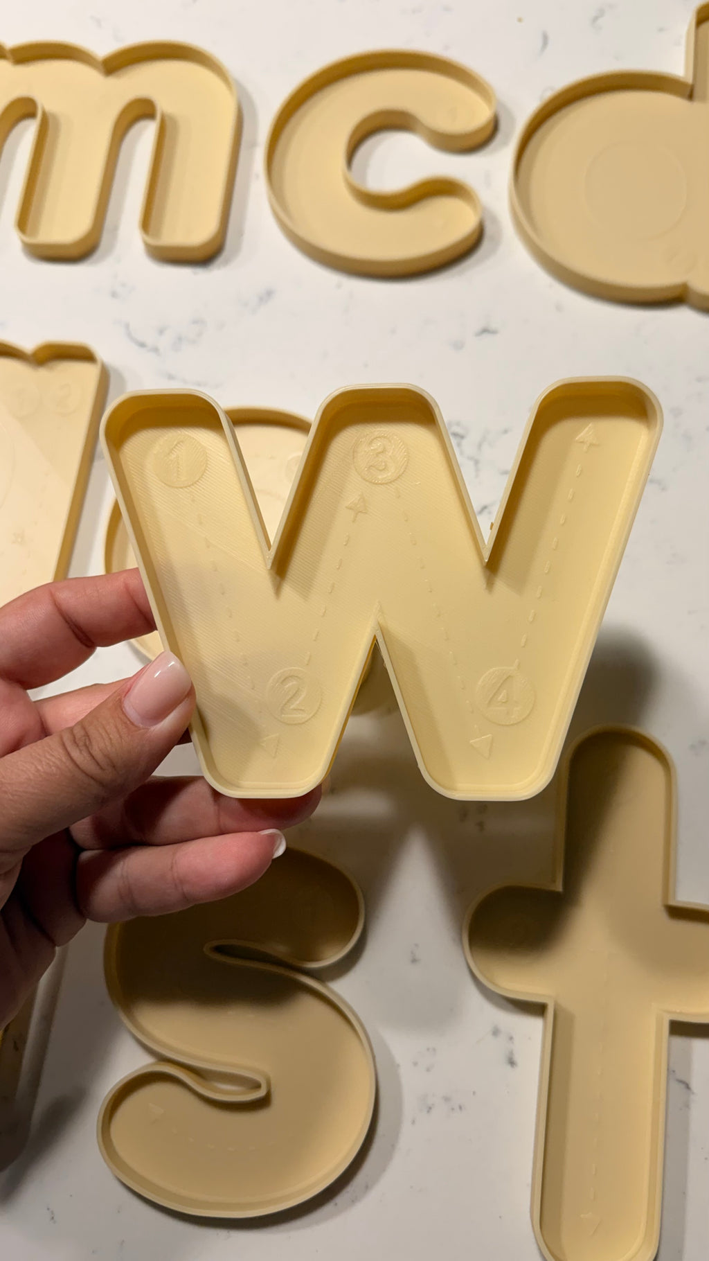 Trace and Fill Alphabet Trays