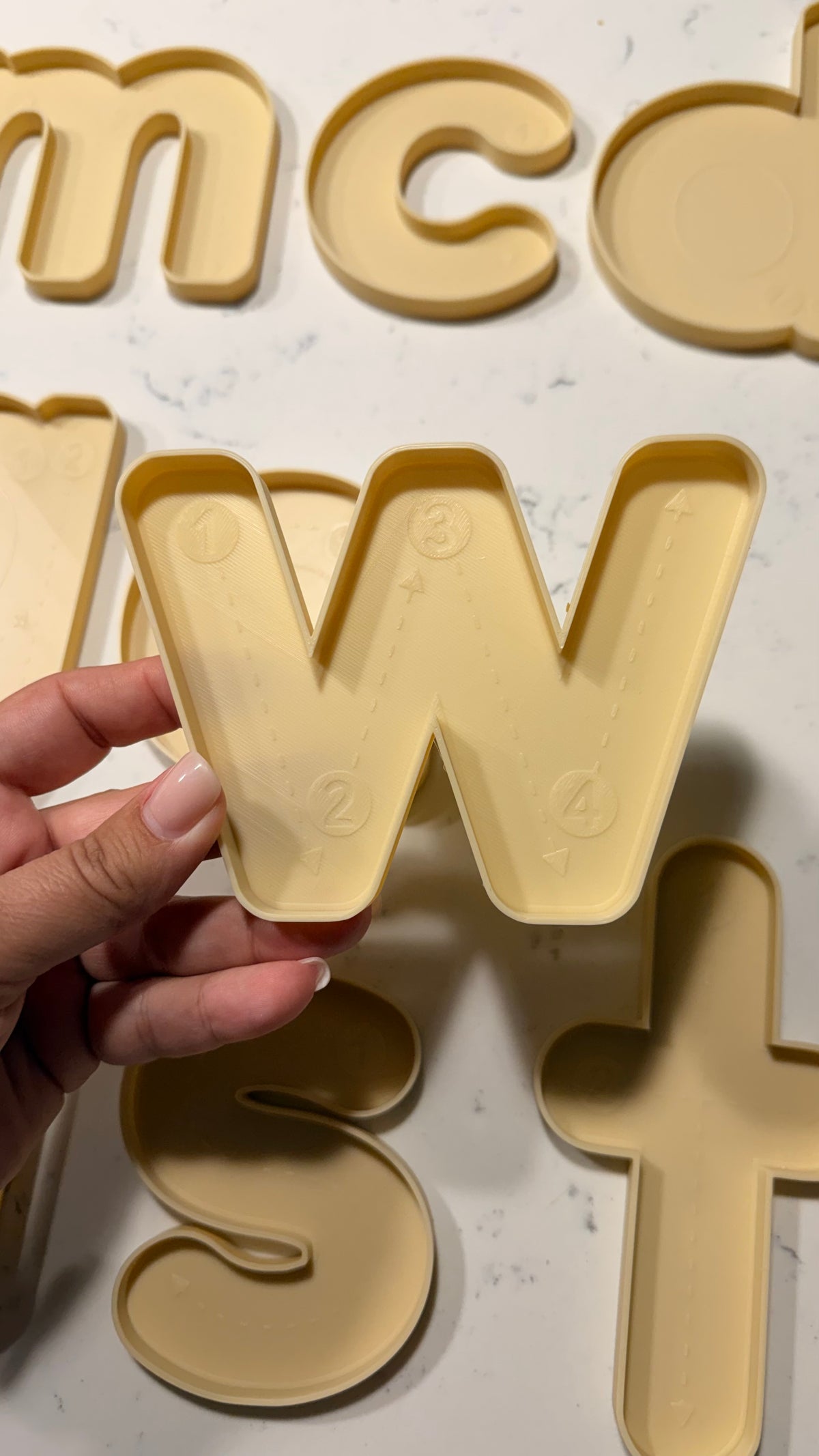 Trace and Fill Alphabet Trays