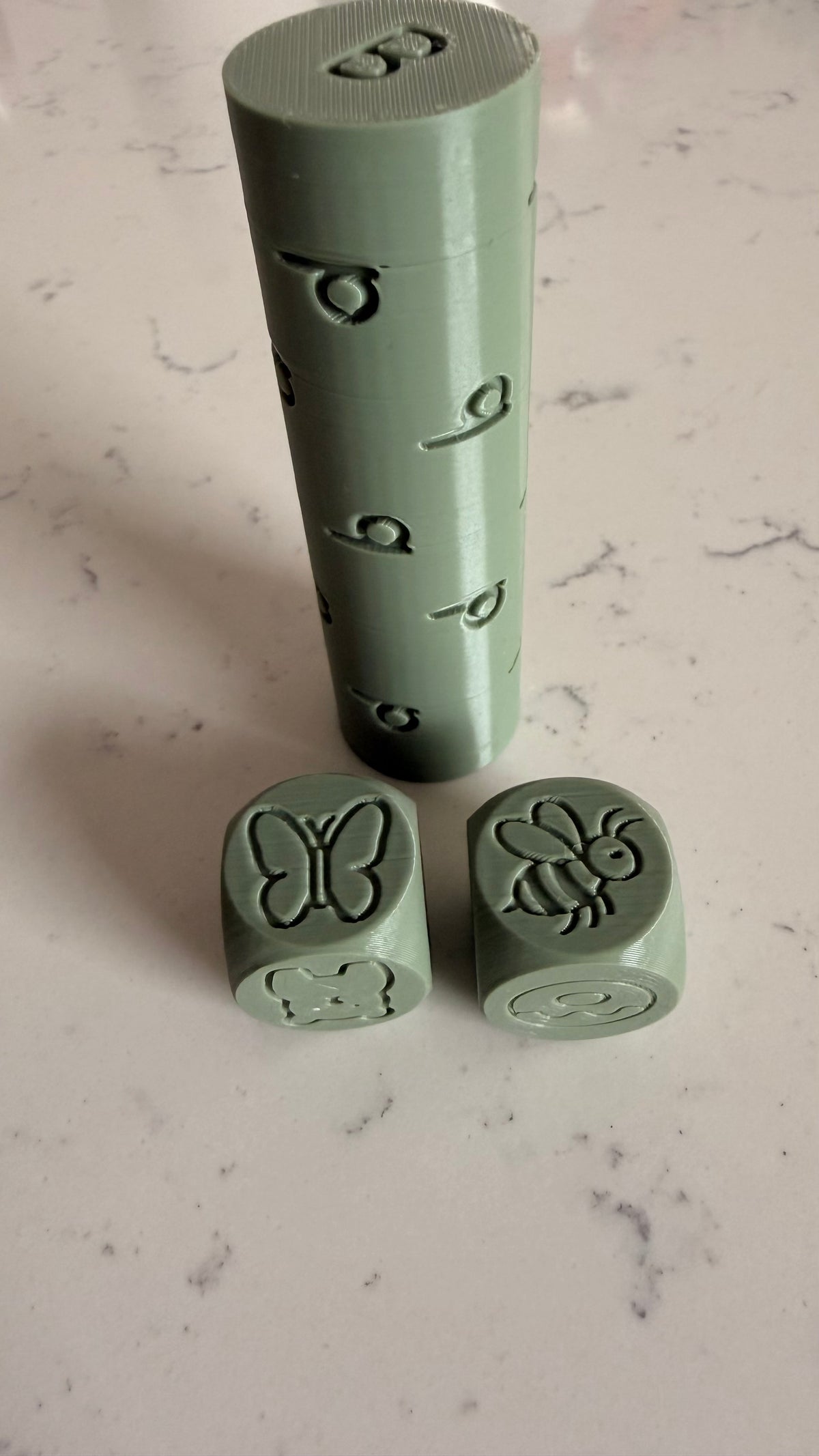 b and d Playdough Roll & Stamp Set