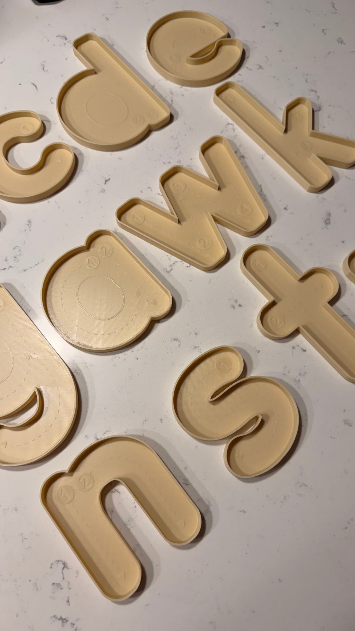 Trace and Fill Alphabet Trays