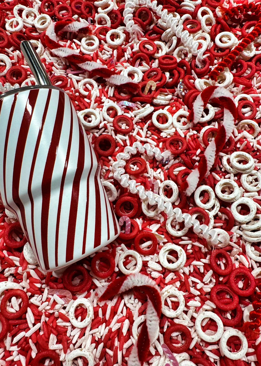 Candy Cane Sensory Play Mix