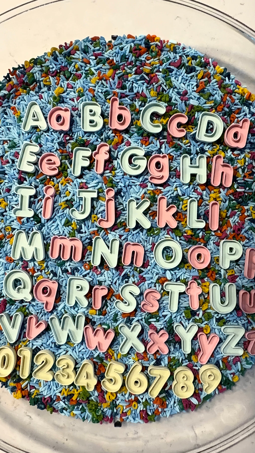 Alphabet and Numbers Fill-and Play Trays