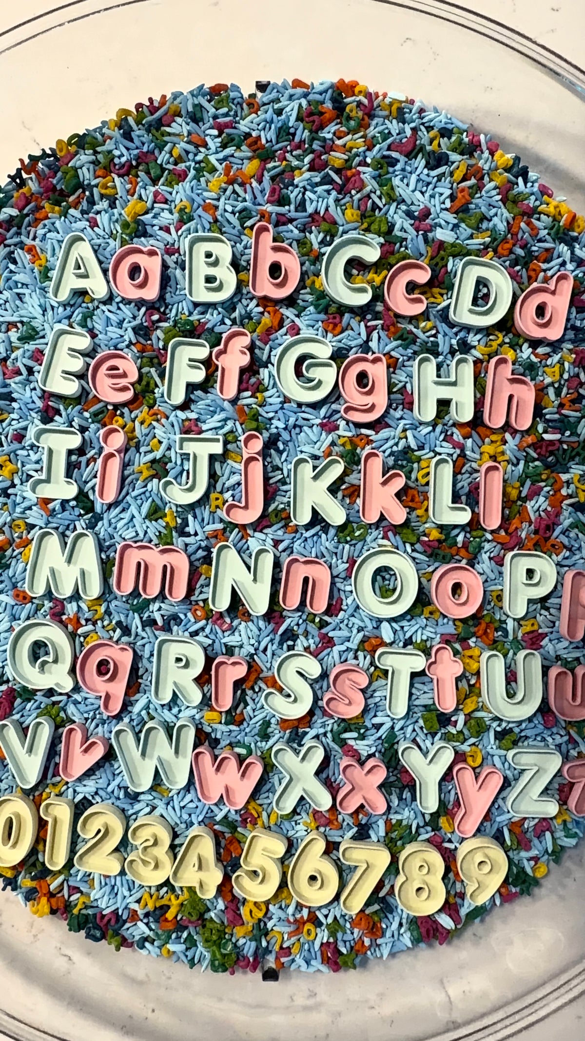 Alphabet and Numbers Fill-and Play Trays