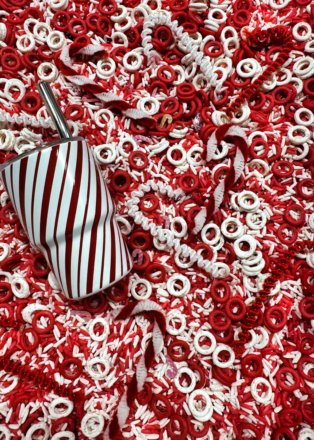 Candy Cane Sensory Play Mix