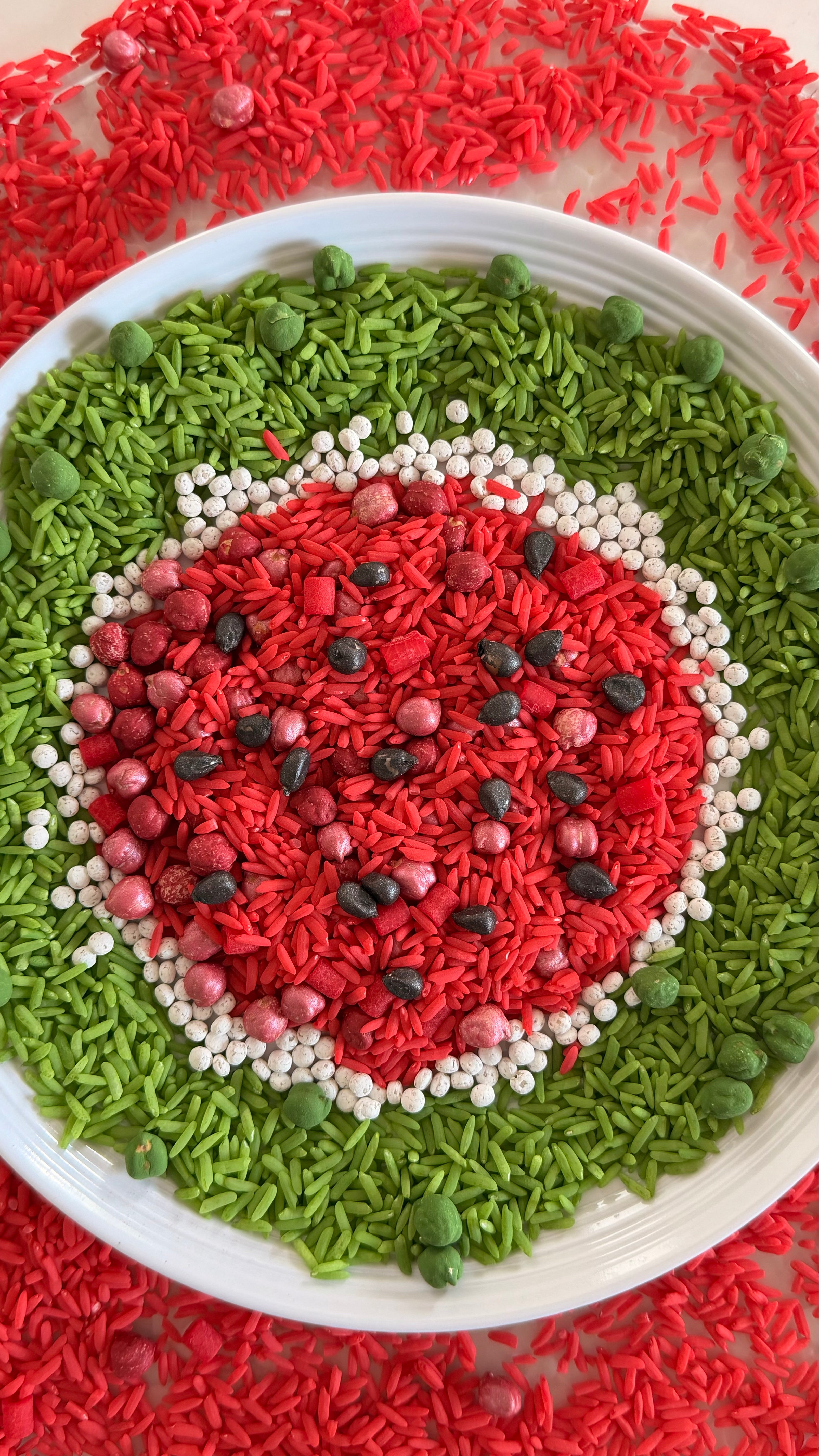 Watermelon Sensory Play Mix