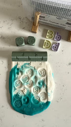b and d Playdough Roll & Stamp Set