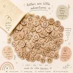 Alphabet Discs (Set of 100 mini 1")