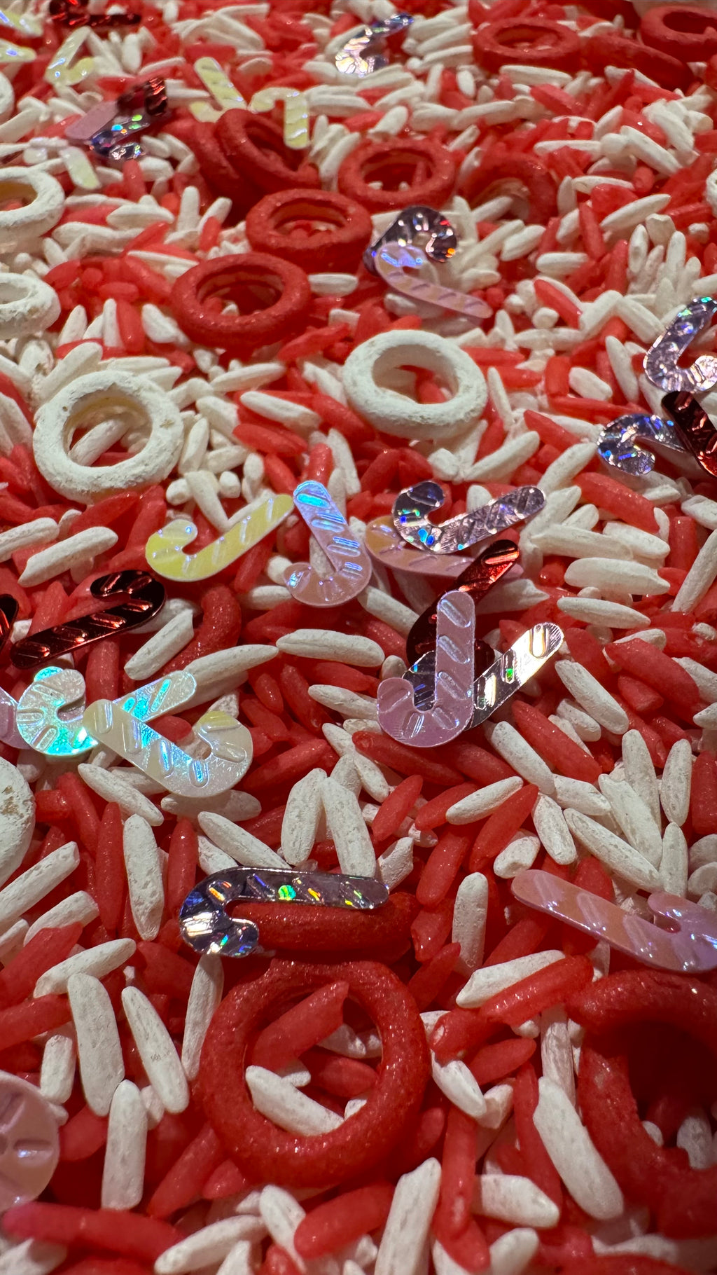 Candy Cane Sensory Play Mix