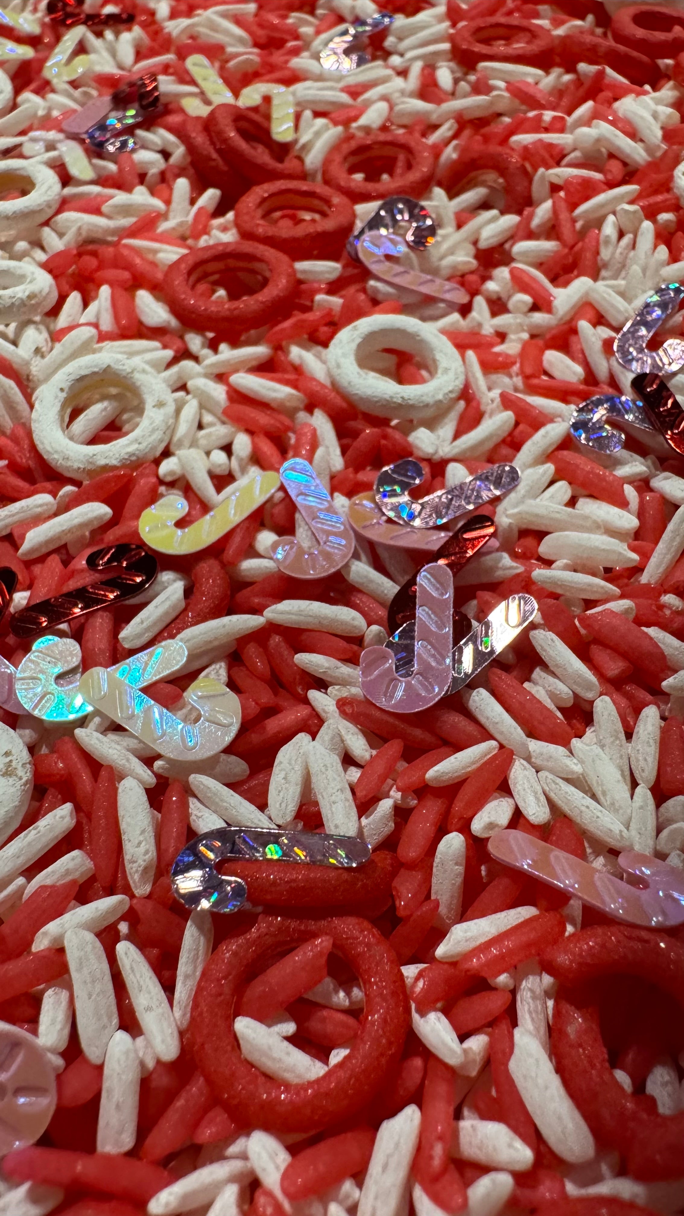 Candy Cane Sensory Play Mix