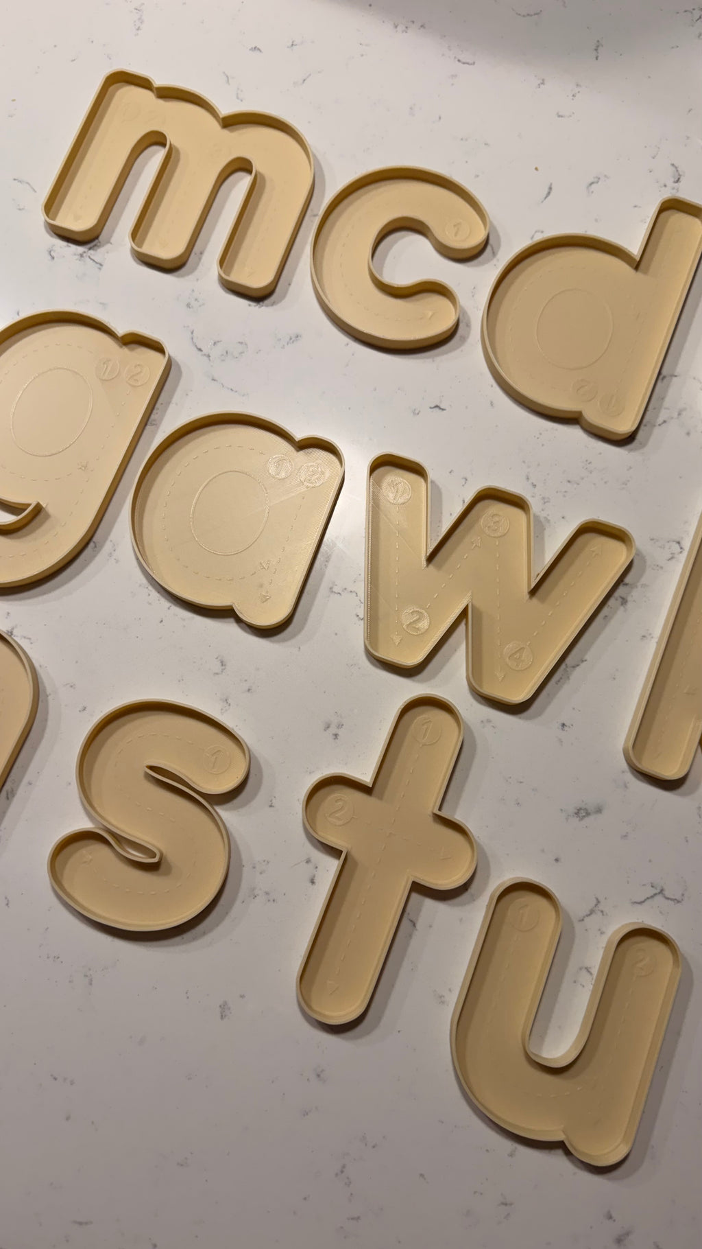Trace and Fill Alphabet Trays