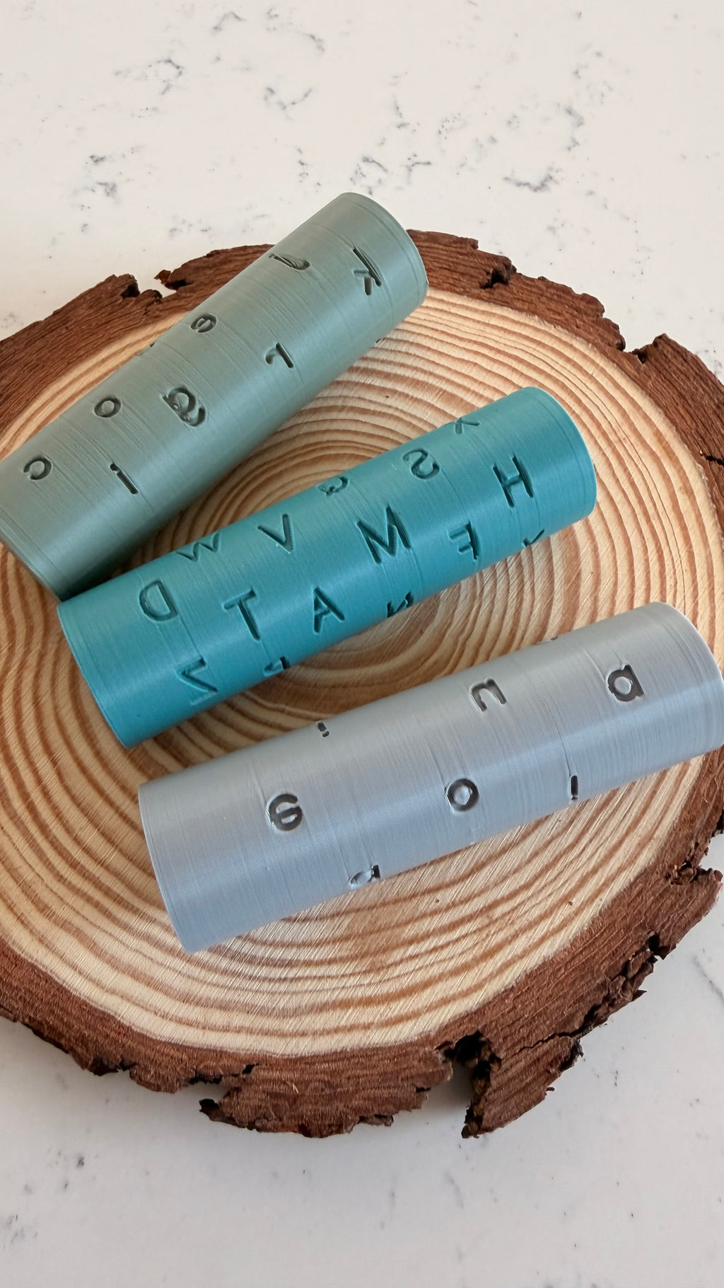 Alphabet Playdough Rollers