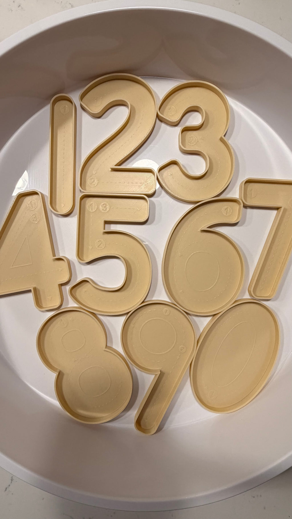 Trace and Fill Number Trays