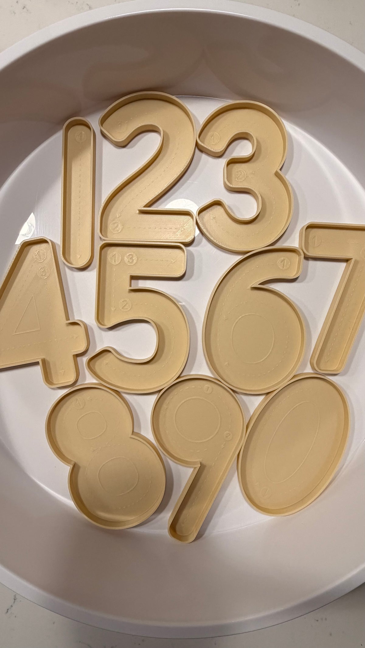 Trace and Fill Number Trays