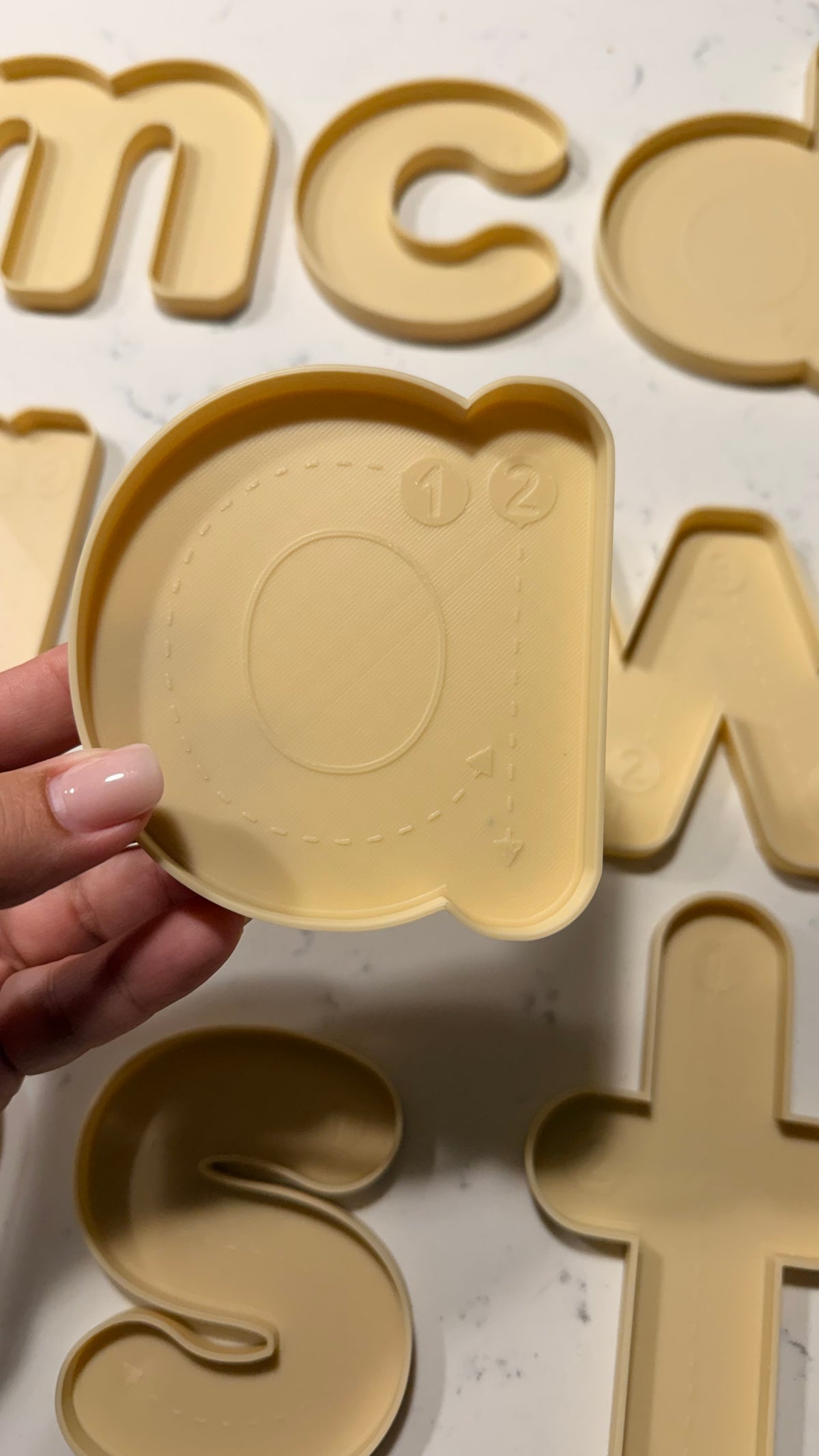 Trace and Fill Alphabet Trays
