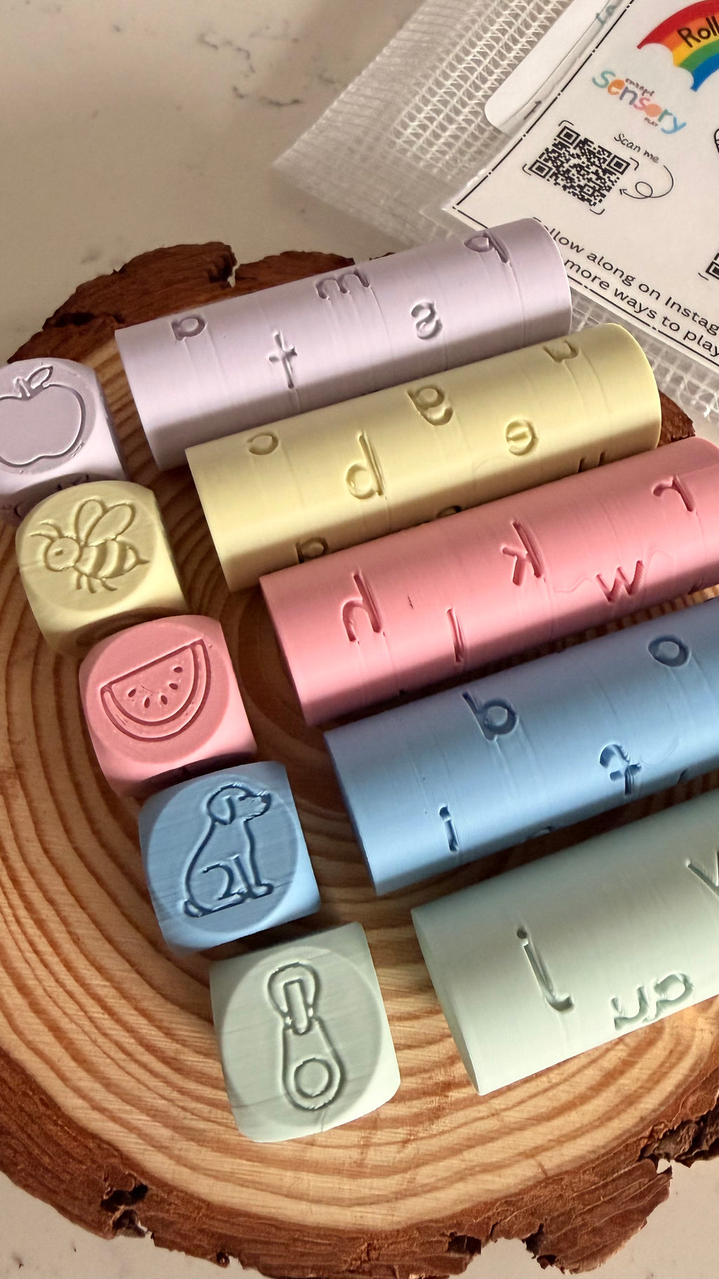 Phonics Roll and Stamp Set