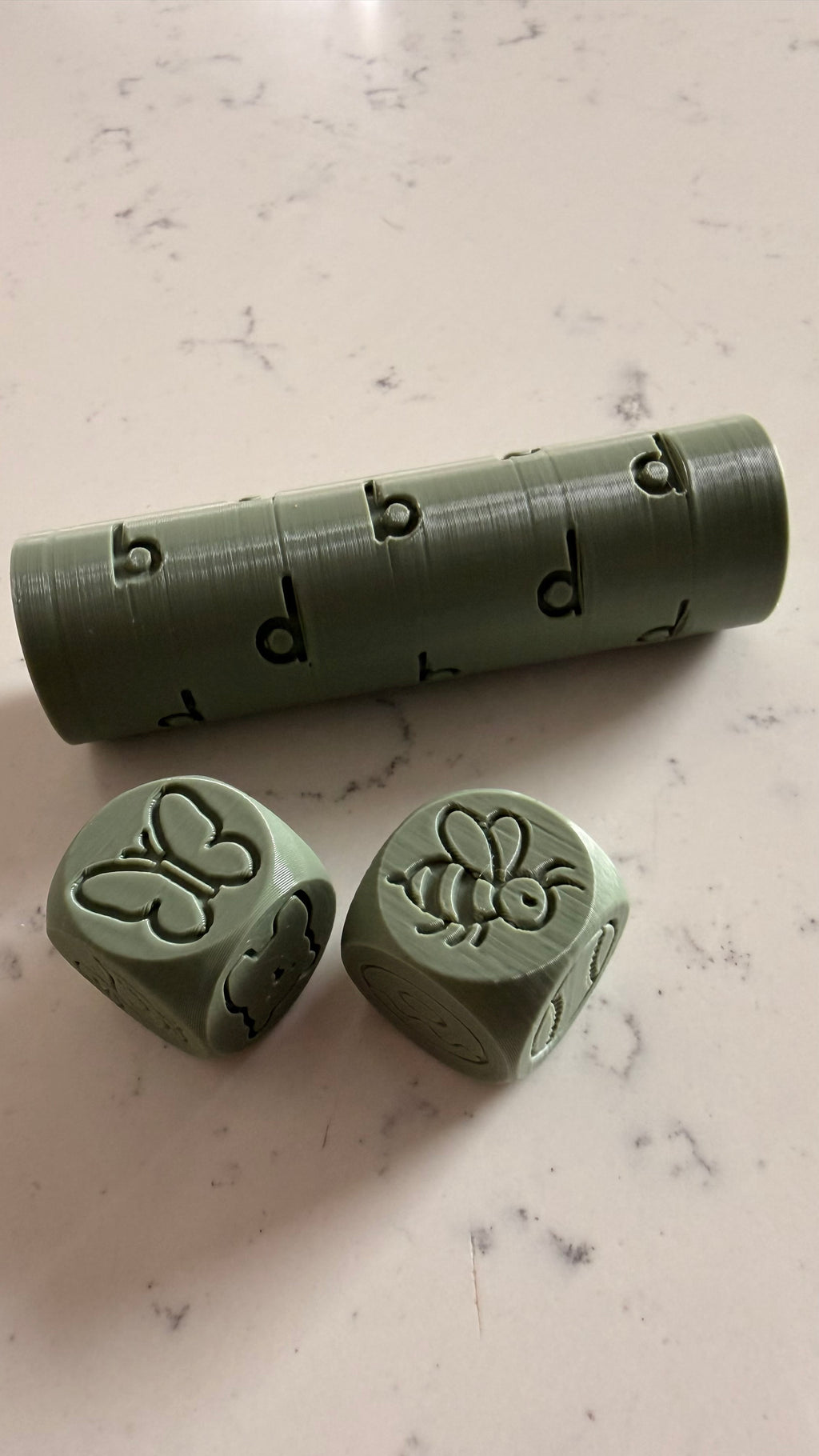 b and d Playdough Roll & Stamp Set