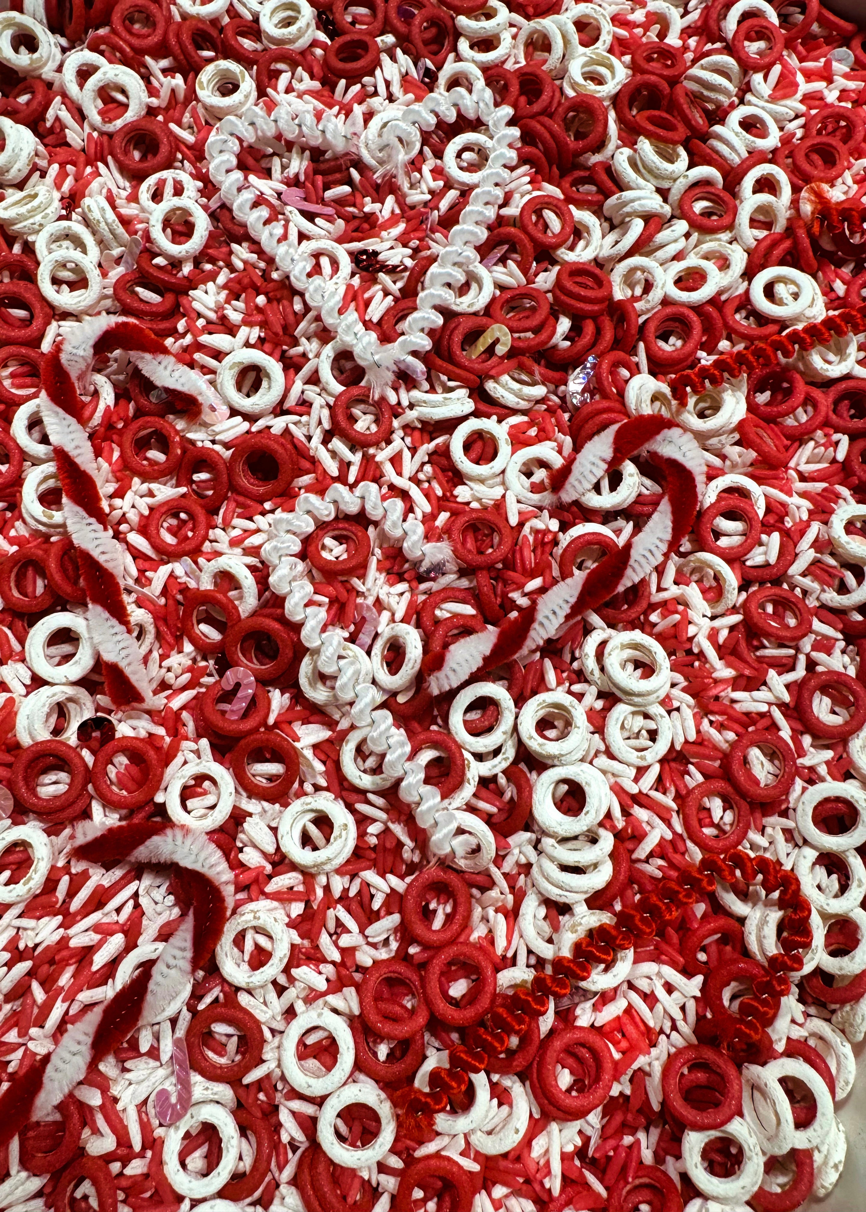 Candy Cane Sensory Play Mix