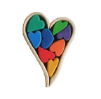 Heart Wooden Building Blocks