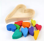Heart Wooden Building Blocks