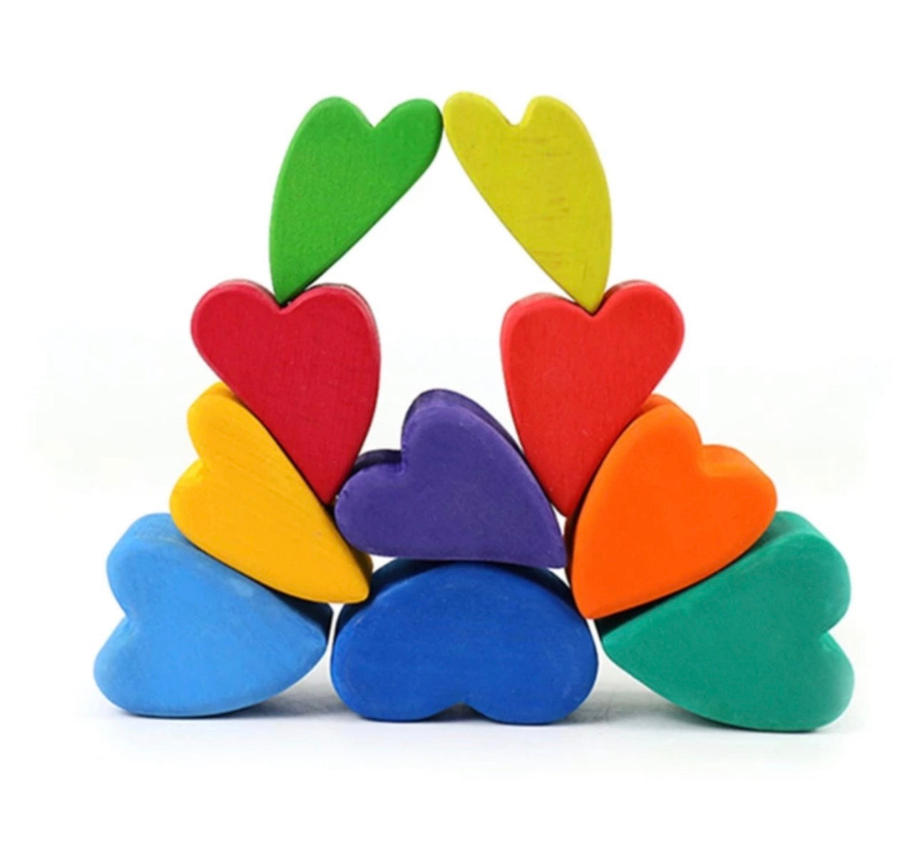 Heart Wooden Building Blocks