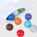 Cup and Ball Wooden Colour Matching Game