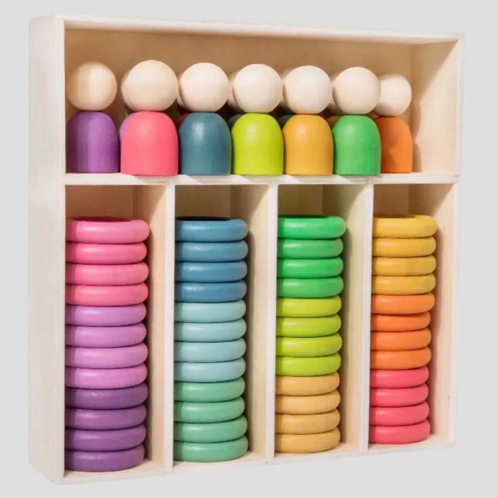 Peg and Ring Wooden Colour Matching Set