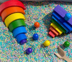 Rainbow Stacker Deluxe Sensory Bin