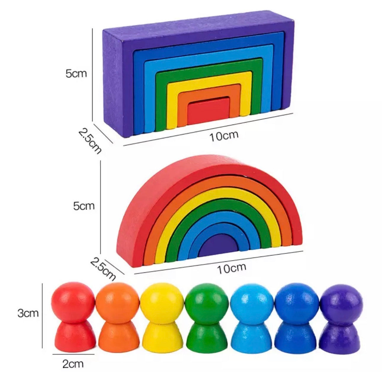 Rainbow Stacker Deluxe Sensory Bin