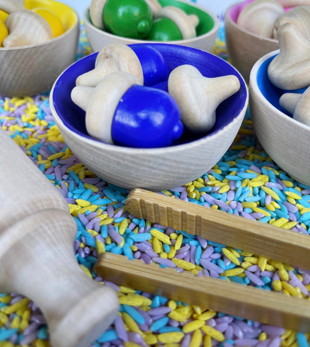 Acorn Colour Sorting Deluxe Sensory Bin