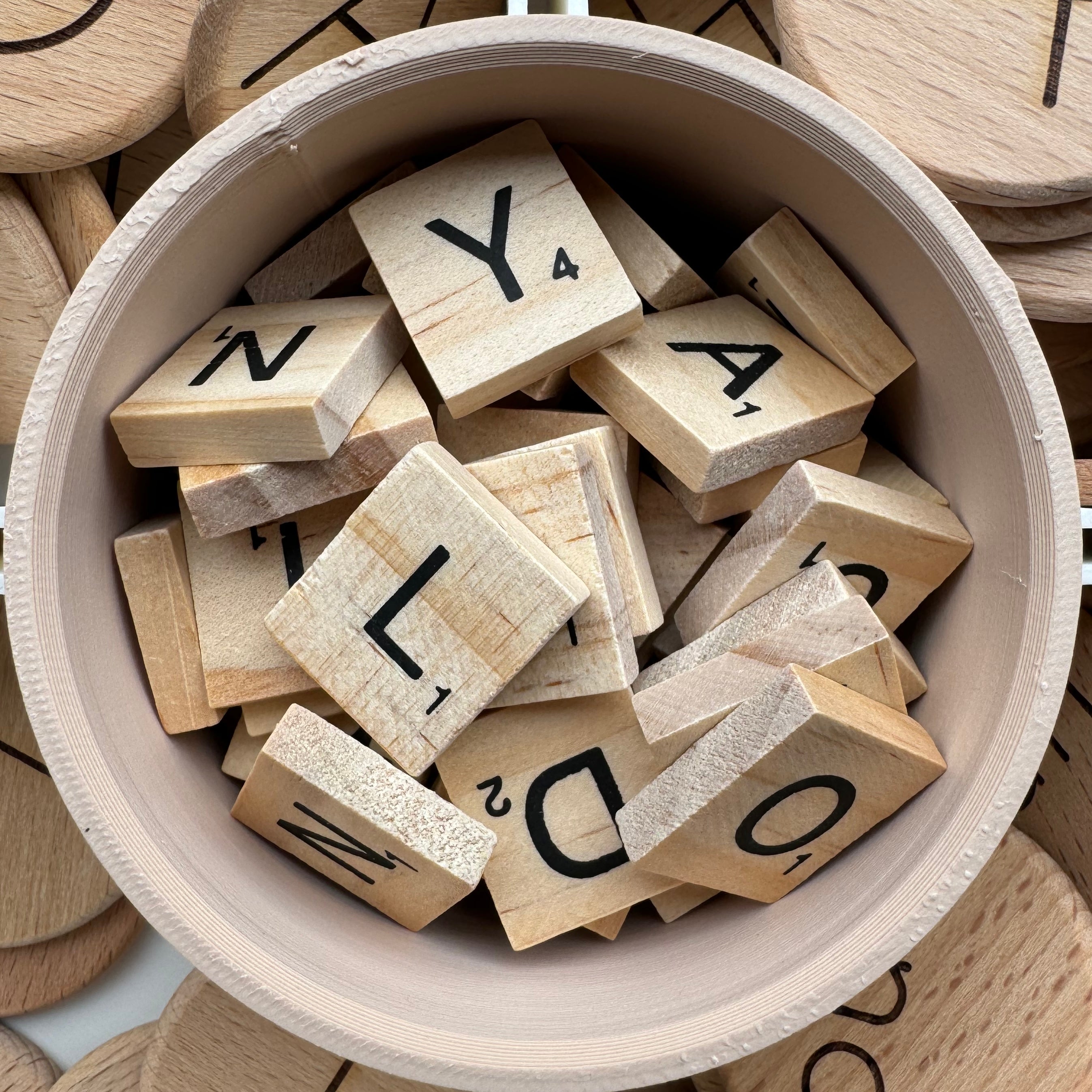 Alphabet Scrabble Tiles (Wooden)