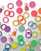 Peg and Ring Wooden Colour Matching Set