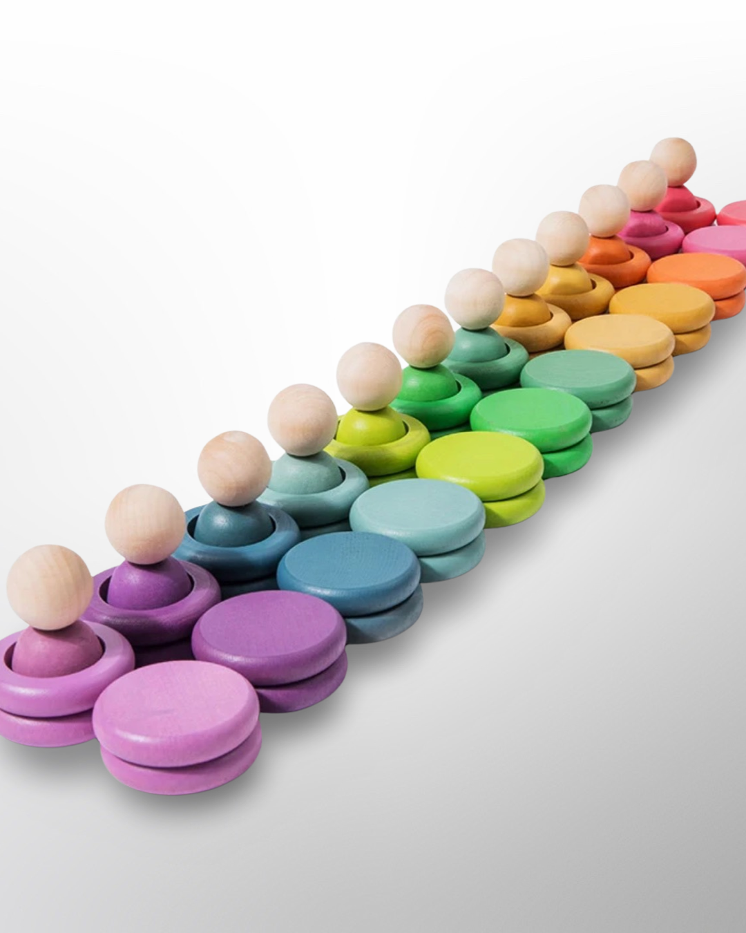 Peg and Ring Wooden Colour Matching Set