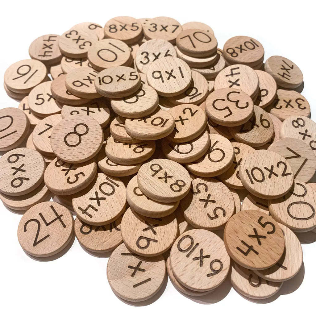 Line Grid Disc Multiplication Grid Discs (Double Sided) – Enrapt Sensory Play
