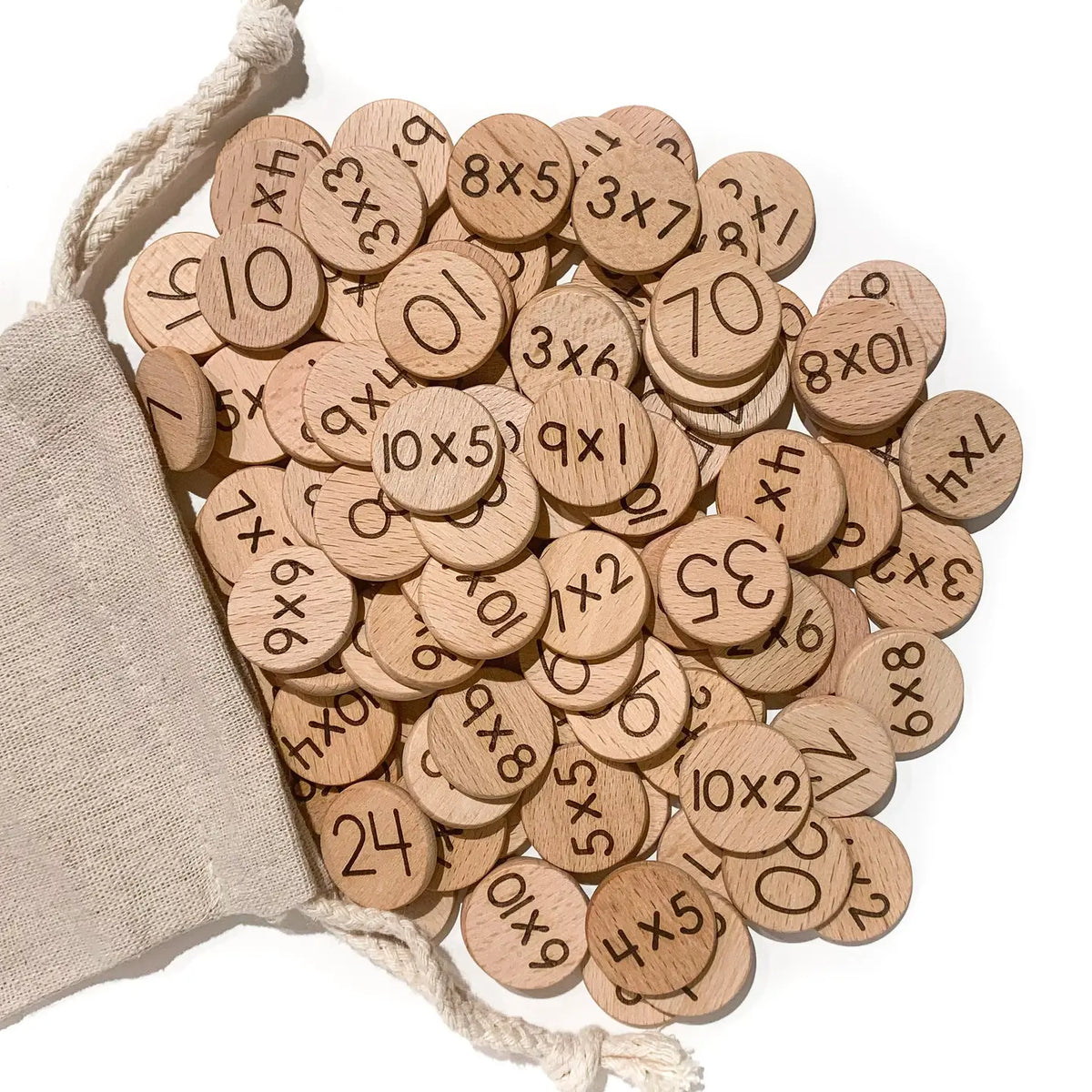 Line Grid Disc Wooden Collection – Enrapt Sensory Play
