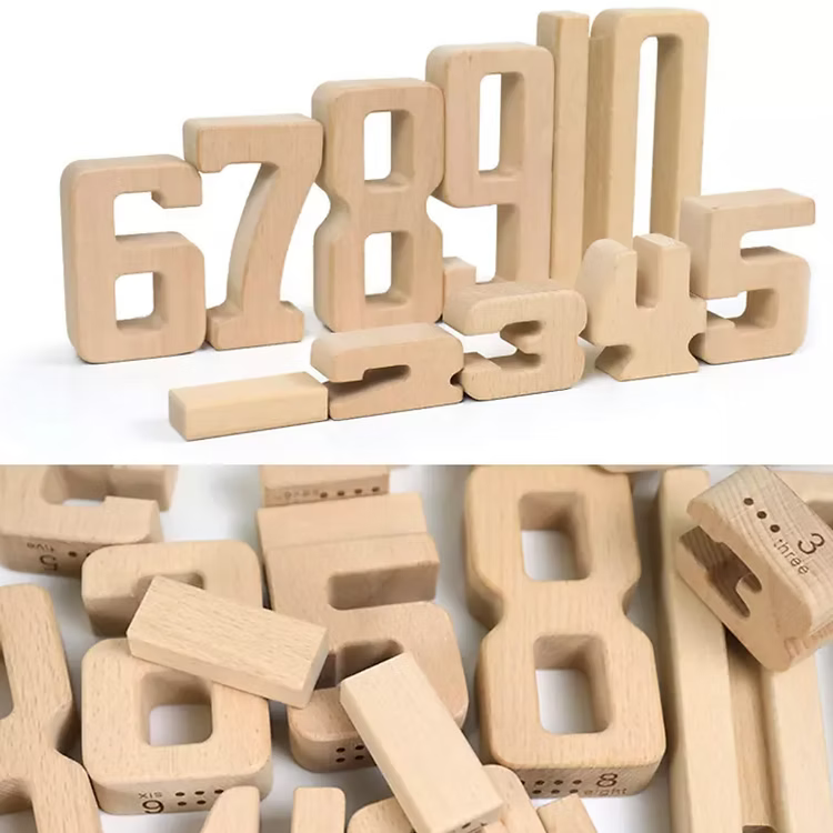 Wooden Number Blocks